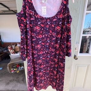 Mudd Purple and Pink Floral Dress